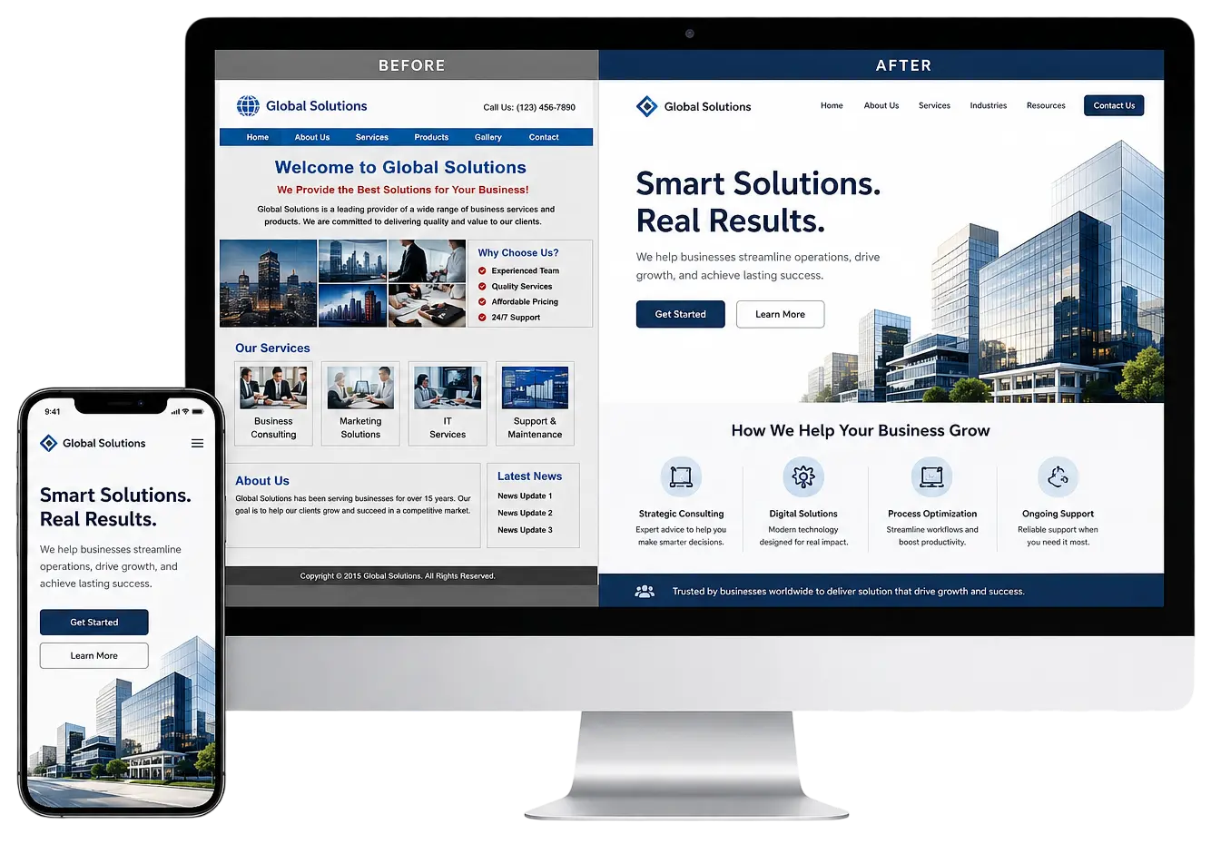 Website redesigns